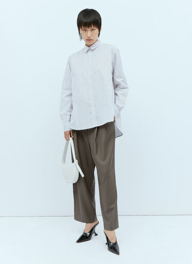Signature Stripe Shirt TOTEME Signature Stripe Shirt White tot0254019