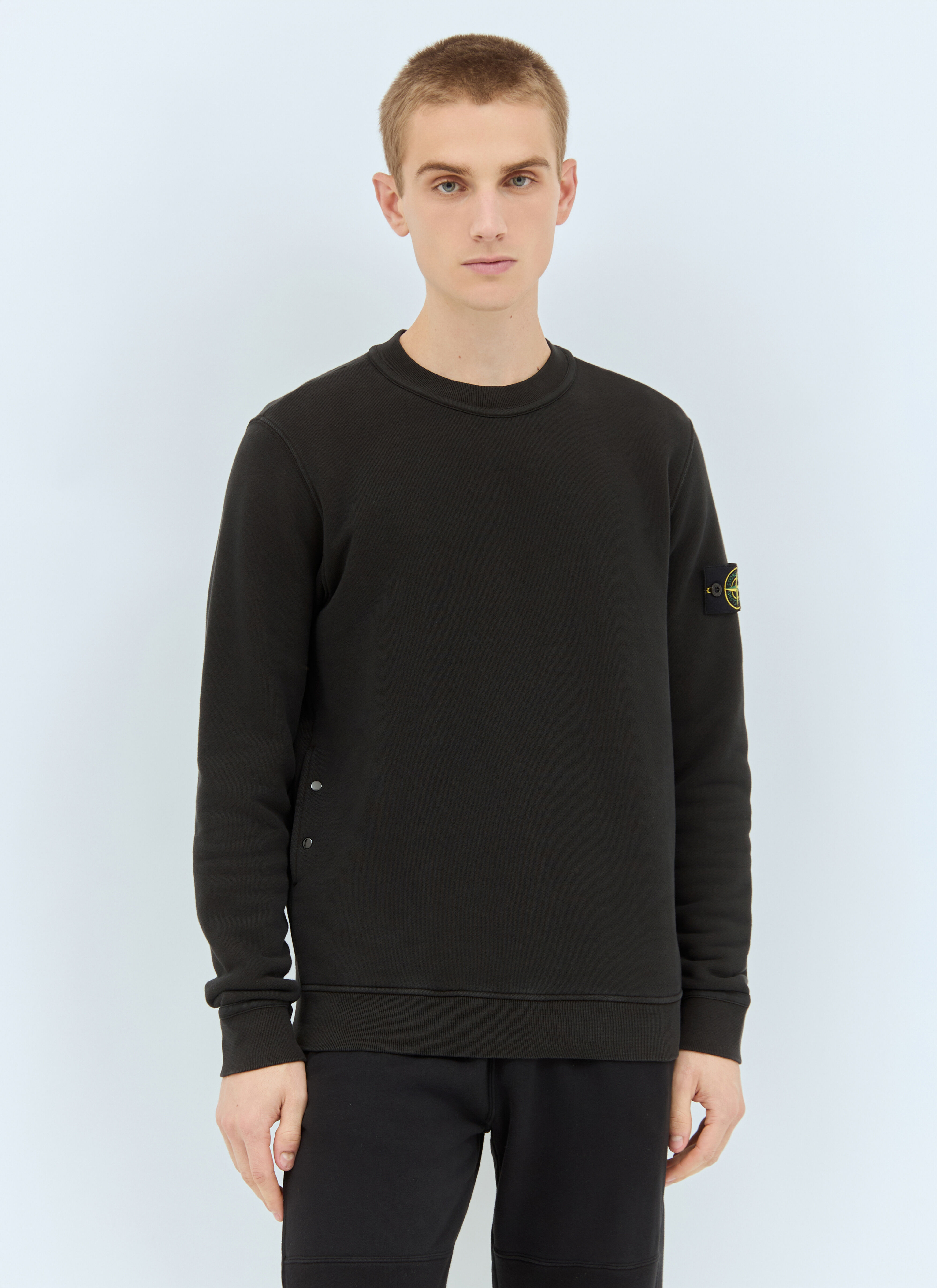 Stone island crewneck black shop