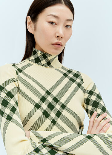 罗纹格纹毛衣 Burberry 罗纹格纹毛衣 黄色 bur0255043