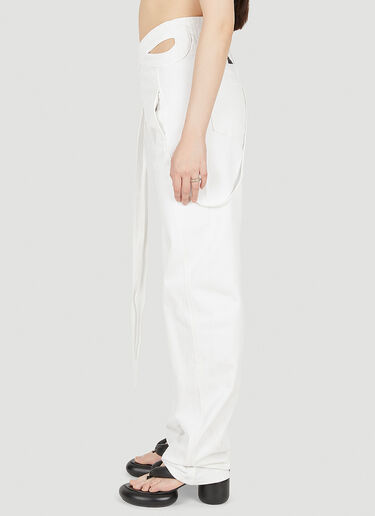 Ottolinger Signature Wrap Jeans White ott0348009