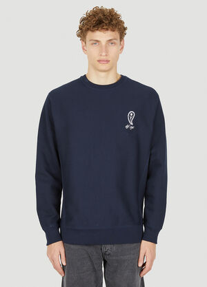 DTF.NYC  Paisley ロゴプリントスウェットシャツ ブルー dtf0150005