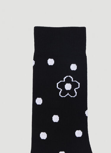 Kenzo Flower Spot Socks Black knz0154035