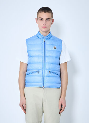 Moncler Gui Down Gilet Blue mon0159040