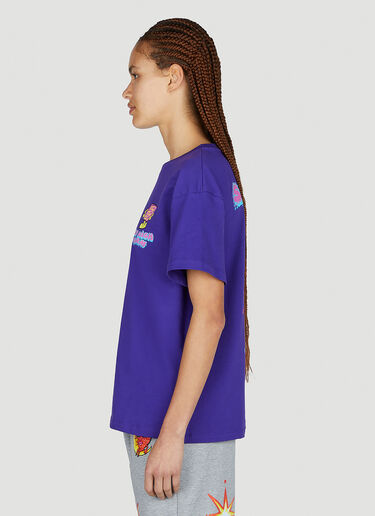 Sky High Farm Workwear Printed T-Shirt Purple skh0352013