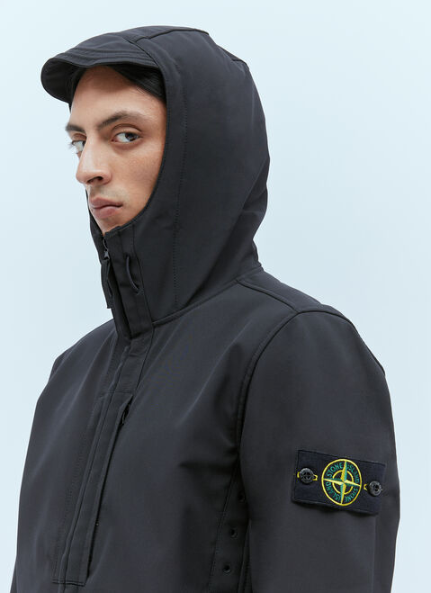 Stone Island Hooded Compass Patch Jacket Beige sto0154036