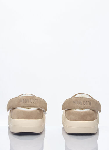 Moon Boot Park Felt Clogs Beige mnb0260007