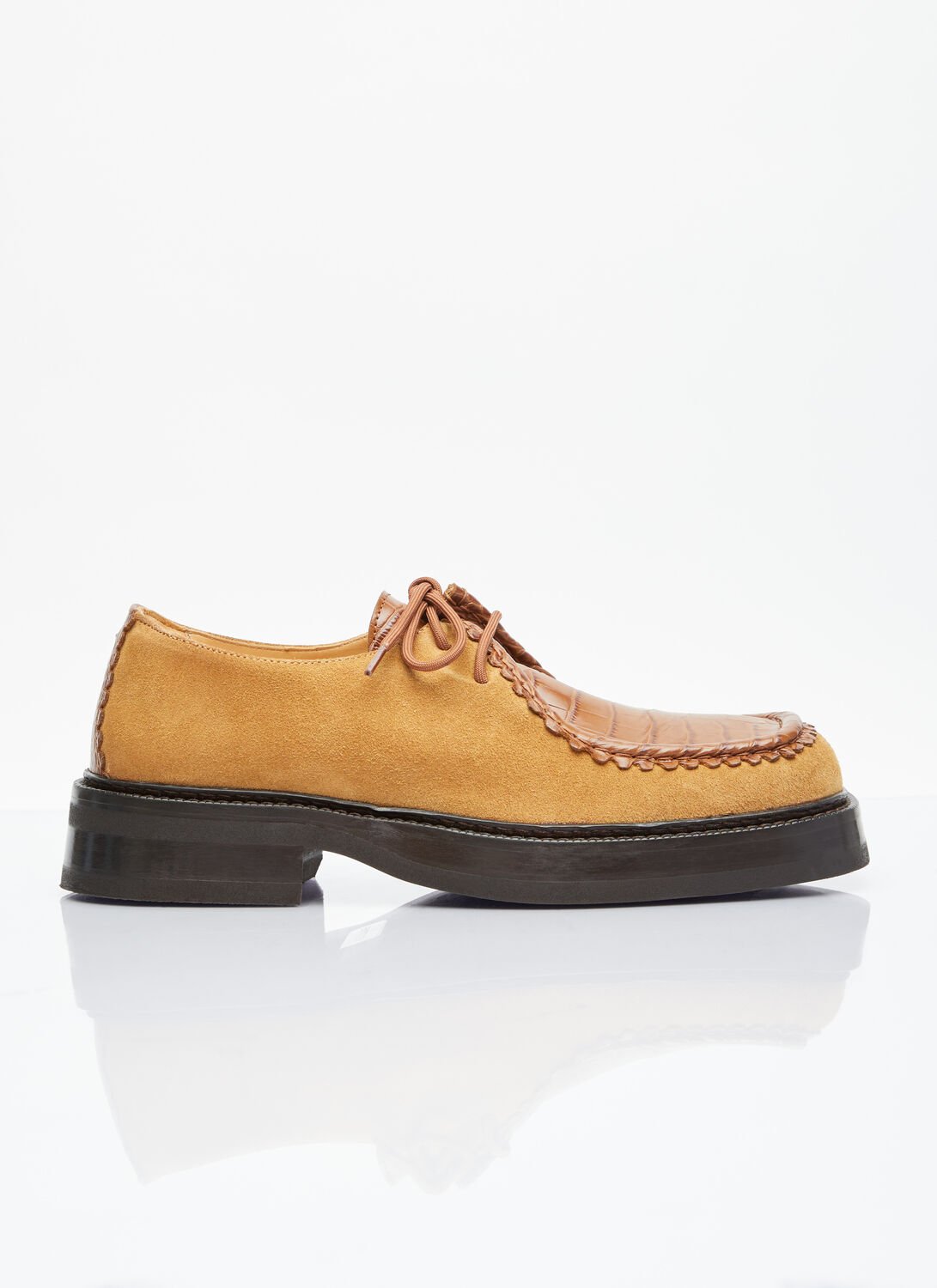 Eytys Akeem Suede Lace-up Shoes In Brown