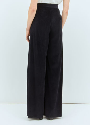Max Mara 阔腿灯芯绒长裤 蓝色 max0258005
