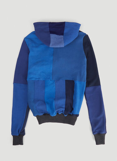 DRx FARMAxY FOR LN-CC Monochromatic Deconstructed Panelling Hooded Sweatshirt Blue drx0346013