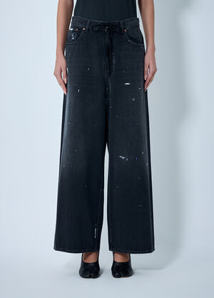 MM6 Maison Margiela Distressed Jeans Black mmm0261009