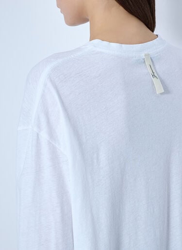 LN-CC® - Jacquemus: Long Sleeve T-Shirt - White Jacquemus Long Sleeve T-Shirt White jac0266019