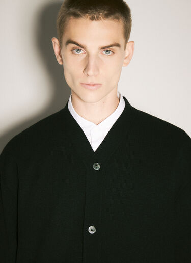 Comme des Garçons Homme Plus 飾りボタンカーディガン ブラック hpl0158005