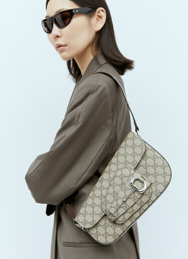 Gucci Horsebit 1955 Small Shoulder Bag Grey guc0255147