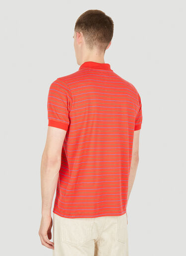 ERL Striped Polo Top Red erl0150016