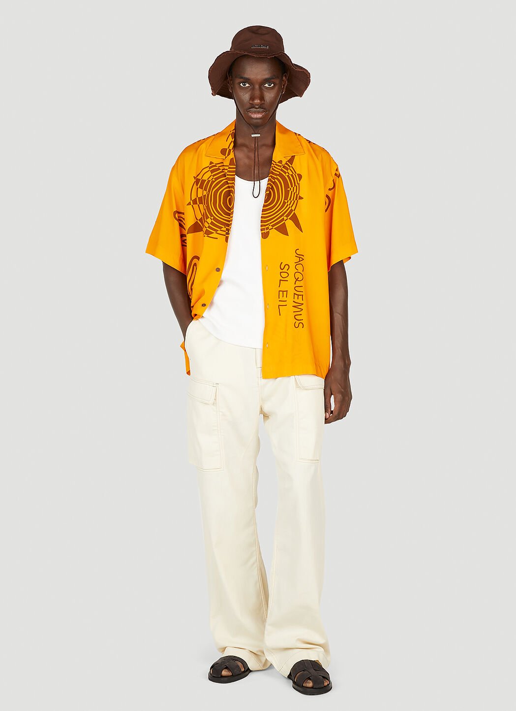 Jacquemus La Chemise Jean Shirt in Orange | LN-CC