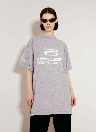 Balenciaga Inside-Out Short Sleeve T-Shirt Grey bal0256010