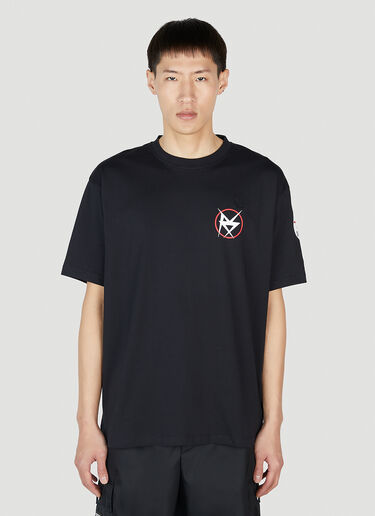 Raf Simons x Fred Perry 프린트 티셔츠 블랙 rsf0152010