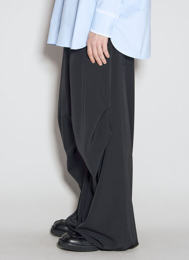 주름진 조절끈 팬츠 MM6 Maison Margiela 주름진 조절끈 팬츠 블랙 mmm0155010