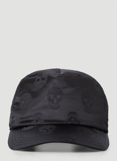 Alexander McQueen Logo Jacquard Baseball Cap Black amq0147080