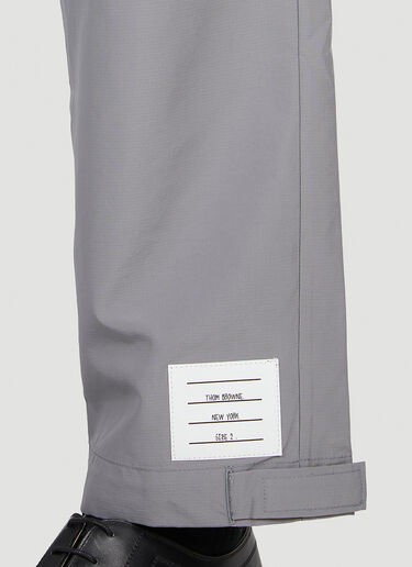 Packable Four Bar Pants Thom Browne Packable Four Bar Pants Grey thb0151035