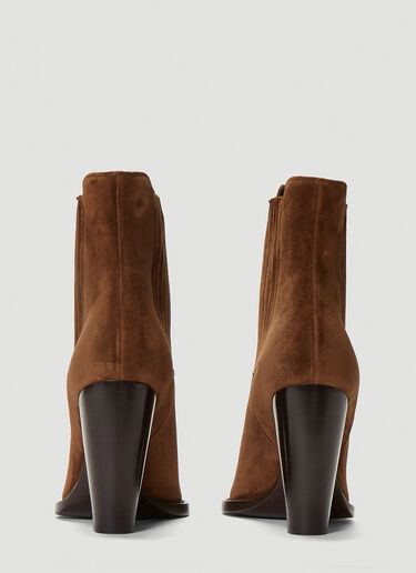 Saint Laurent Theo Chelsea Boots Brown sla0242013