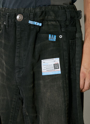 Maison Mihara Yasuhiro Embedded Denim Jeans Black mmy0154011