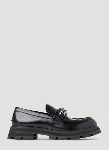 Alexander McQueen Wander Chain Loafers Black amq0151053