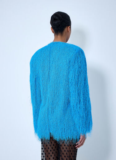 Dries Van Noten Fringed Jacket Light Blue dvn0264001