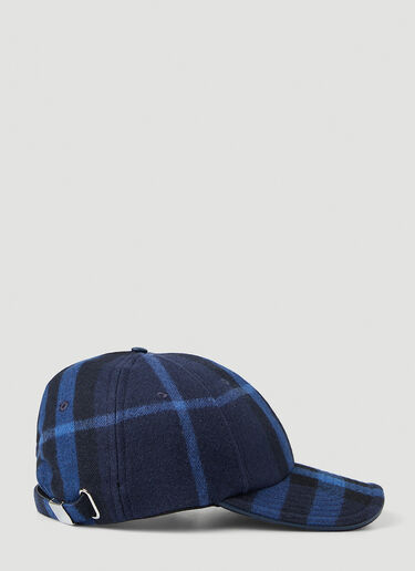 Burberry 标志性格纹棒球帽 蓝 bur0147077