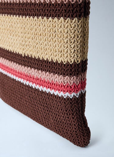 Miu Miu Raffia-Effect Woven Tote Bag Brown miu0264021