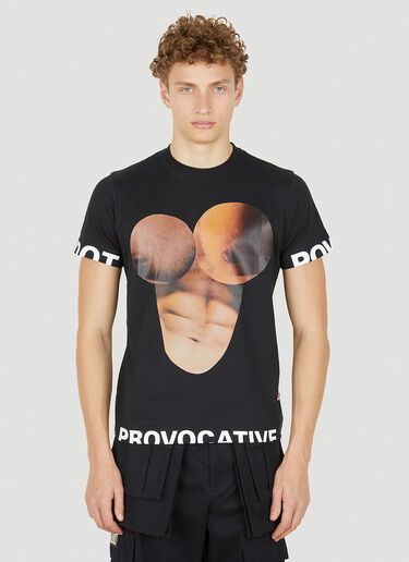 Walter Van Beirendonck 바디 프린트 T-셔츠 블랙 wlt0150020
