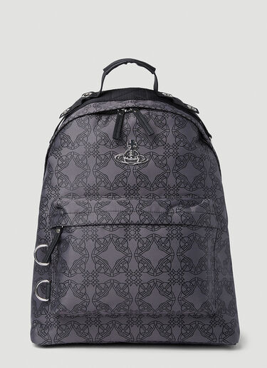 Vivienne Westwood Edward Orb Embroidery Backpack Grey vvw0152089