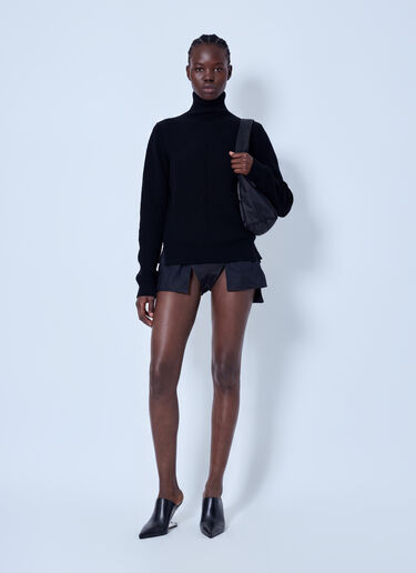 LN-CC® - Rick Owens: Fisherman Turtleneck Sweater - Black Rick Owens Fisherman Turtleneck Sweater Black ric0265036