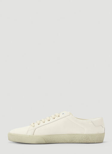 Saint Laurent Court Classic Logo Sneakers Beige sla0239063