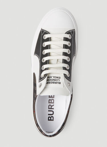 Burberry 复古格纹运动鞋 黑 bur0152009
