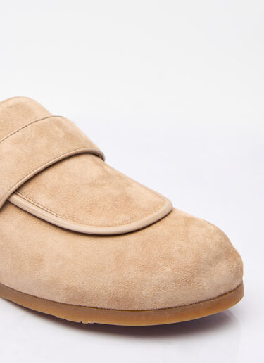 Max Mara Suede Mules Beige max0257044