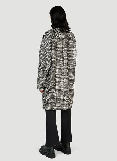 Single Breasted Leather Coat Bottega Veneta Single Breasted Leather Coat Grey bov0151020