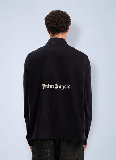 Classic Logo Corduroy Overshirt Palm Angels Classic Logo Corduroy Overshirt Grey pma0162058