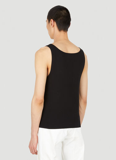 Courrèges ニットサークル タンクトップ ブラック cou0148014