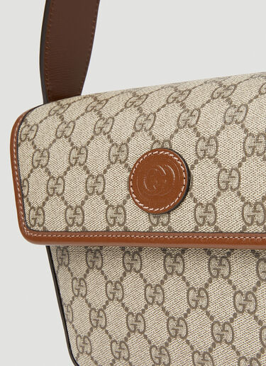 Gucci GG Supreme 帆布单肩包 米 guc0152240