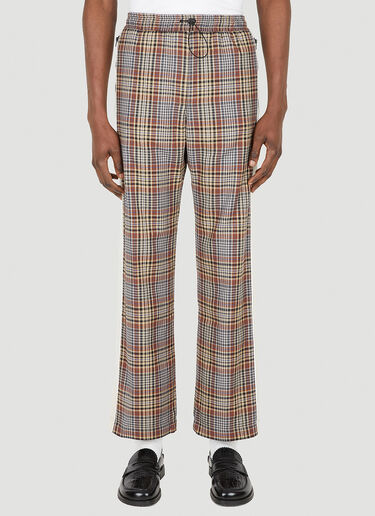 Ahluwalia Akin Check Pants Brown ahl0148002