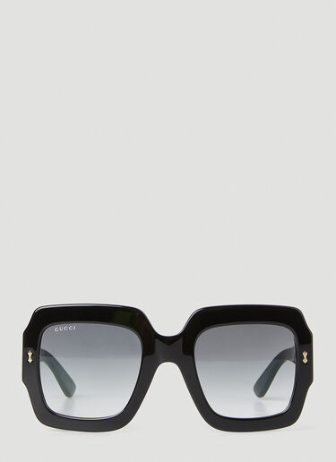 Gucci Oversized Square Frame Sunglasses Brown guc0247364