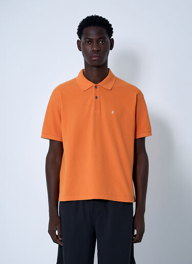 Stüssy Logo Motif Polo Shirt Orange sts0161008