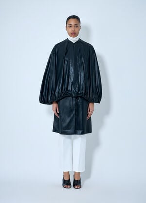 TOTEME Oversized Cape Jacket Black tot0264018