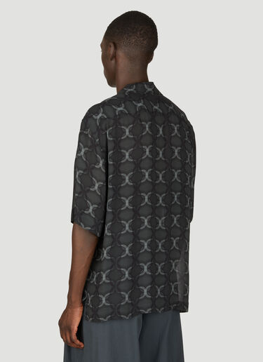 Dries Van Noten Geometric Print Short-Sleeve Shirt Grey dvn0156019