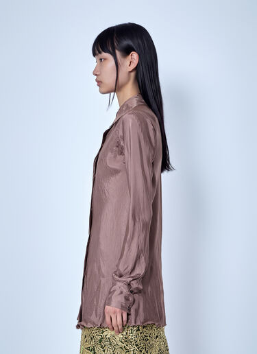 LN-CC® - Dries Van Noten: Calima Fitted Viscose Shirt - Purple Dries Van Noten Calima Fitted Viscose Shirt Purple dvn0266009