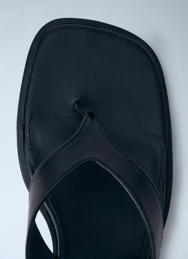 CAMPER Leather Block Heel Sandals Black cmp0264009