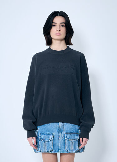 Alexander Wang Logo Embossed Sweater Grey awg0259005