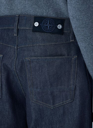 Compass Patch Jeans Stone Island Compass Patch Jeans Black sto0162087