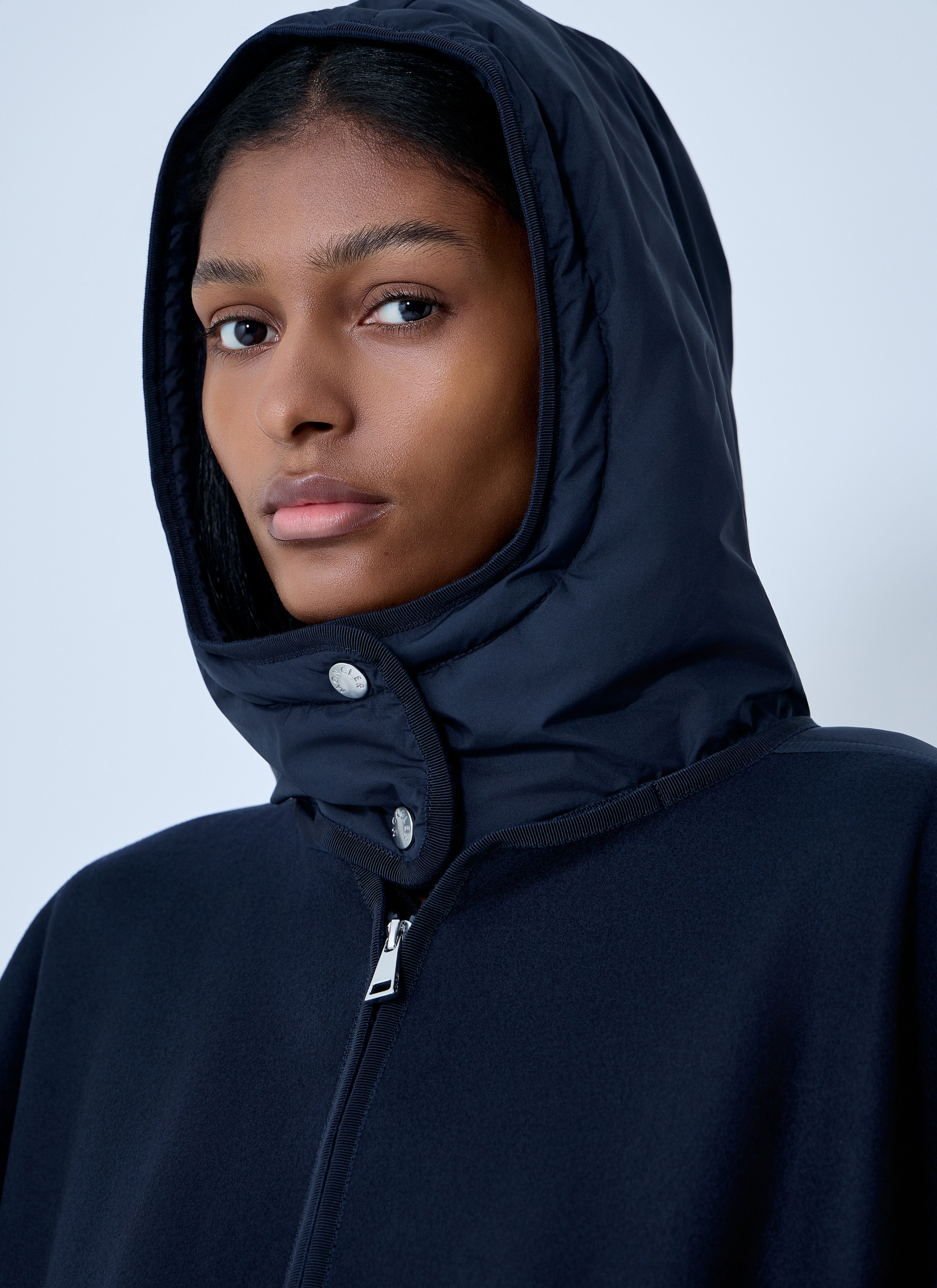 Moncler Women's' Hooded Cape in Black | LN-CC®